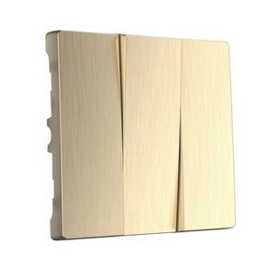 Изображение товара Набор клавиш для выключателя трехклавишного (шампань рифленый) Werkel W1139010 (a051425)