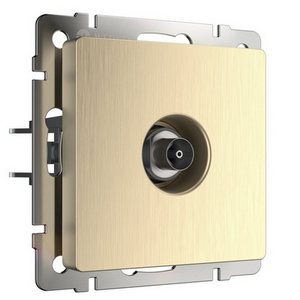 Изображение товара ТВ-розетка встраиваемая оконечная (шампань рифленый) Werkel W1183010 (a051427)