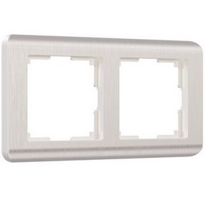 Изображение товара Рамка на 2 поста Stream (перламутровый) Werkel W0022113 (a051262)