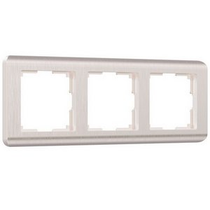 Изображение товара Рамка на 3 поста Stream (перламутровый) Werkel W0032113 (a051265)