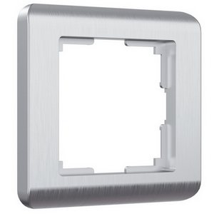 Изображение товара Рамка на 1 пост Stream (серебряный) Werkel W0012106 (a051283)