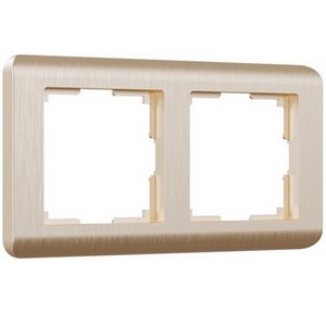 Изображение товара Рамка на 2 поста Stream (шампань) Werkel W0022111 (a051263)