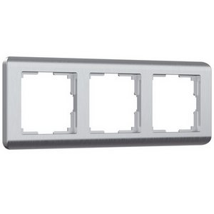 Изображение товара Рамка на 3 поста Stream (серебряный) Werkel W0032106 (a051277)