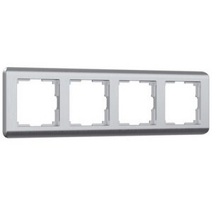 Изображение товара Рамка на 4 поста Stream (серебряный) Werkel W0042106 (a051275)