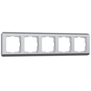 Изображение товара Рамка на 5 постов Stream (серебряный) Werkel W0052106 (a051272)