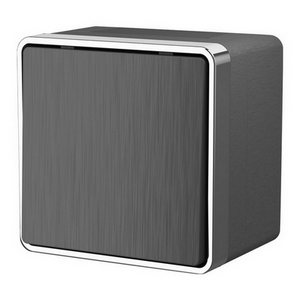 Изображение товара Выключатель накладной одноклавишный влагозащищенный Gallant (графит рифленый) IP44 Werkel W5010204 (a051345)