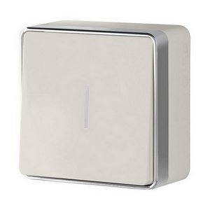 Изображение товара Выключатель накладной одноклавишный с подсветкой Gallant (слоновая кость) Werkel W5010103 (a051542)