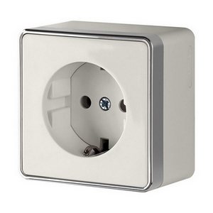 Изображение товара Розетка накладная с заземлением Gallant (слоновая кость) Werkel W5071003 (a051552)