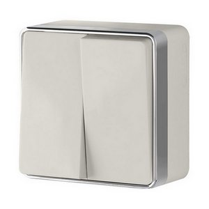 Изображение товара Выключатель накладной двухклавишный Gallant (слоновая кость) Werkel W5020003 (a051562)