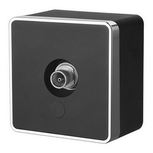 Изображение товара ТВ-розетка накладная оконечная Gallant (черный/хром) Werkel W5083035 (a050969)