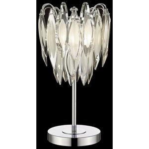 Изображение товара Настольная лампа с подвесками каскадная хрустальная артишок Wertmark Orlanda WE144.04.104