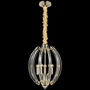 Изображение товара Подвесной светильник хрустальный Wertmark Prando WE149.05.303 в виде свечи