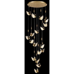 Изображение товара Каскадный подвесной светодиодный светильник птички с пультом Wertmark Letizia WE466.18.306