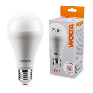 Изображение товара Светодиодная лампа 25Вт 4000К E27 Wolta 25S67BL25E27