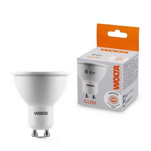 Изображение товара Светодиодная лампа 8Вт 4000K GU10 Wolta 25SPAR16-230-8GU10