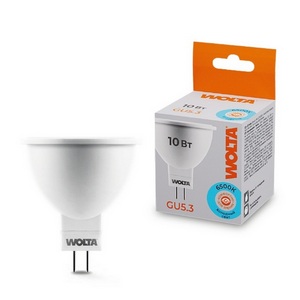 Изображение товара Светодиодная лампа 10Вт 6500K GU5.3 Wolta 25WMR16-220-10GU5.3