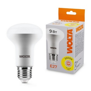 Изображение товара Светодиодная лампа 9Вт 3000K E27 Wolta 25Y63R9E27