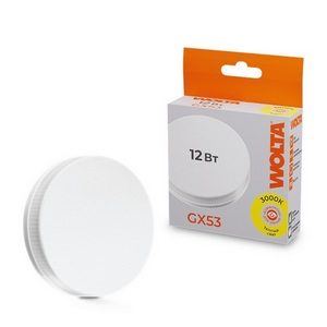 Изображение товара Светодиодная лампа 12Вт 3000K GX53 Wolta 25Y75R12GX53