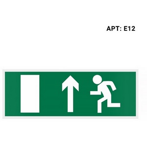 Изображение товара Знак безопасности (пиктограмма) Е12 "Выход прямо" Wolta E12