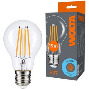 Изображение товара Светодиодная лампа FILAMENT 15Вт 6500K Е27 Wolta WF-A60-15W6KE27