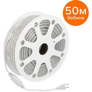 Изображение товара Светодиодная лента герметичная Wolta WLS-220V-2835-10W/3000/S120 220В SMD2835 120led/м 10Вт/м 750лм/м 3000К IP65