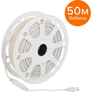 Изображение товара Светодиодная лента герметичная Wolta WLS-220V-COB-8W/6500/S280 220В COB 280led/м 8Вт/м 750лм/м 6500К IP65