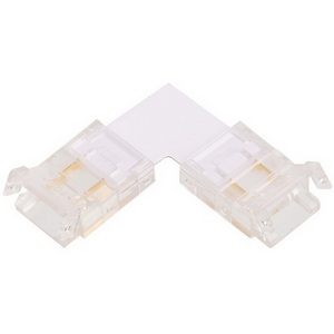 Изображение товара Коннектор Wolta WLS-2PIN-10MM-MONO-L угловой для стабилизированной одноцветной SMD ленты 48В 120лед/м шириной 10мм