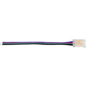 Изображение товара Коннектор Wolta WLS-4PIN-RGB-10MM-1 выводной для ленты SMD RGB шириной 10мм