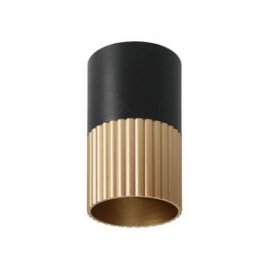 Изображение товара Точечный светильник накладной Wolta WSL-GU10/18BG-1 под лампу GU10 Черный / золотой DUO