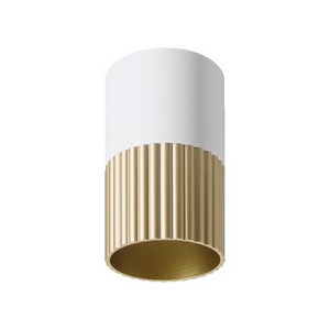 Изображение товара Точечный светильник накладной Wolta WSL-GU10/18WG-1 под лампу GU10 Белый / золотой DUO