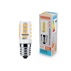 Изображение товара Светодиодная лампа 5Вт 6500K E14 Wolta WSTD-JCD-5W6KE14-C