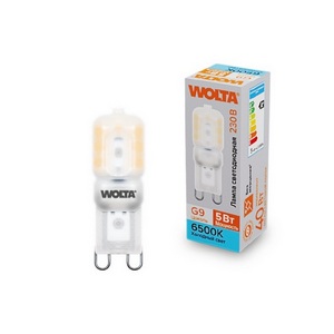 Изображение товара Светодиодная лампа 5Вт 6500K G9 Wolta WSTD-JCD-5W6KG9-P