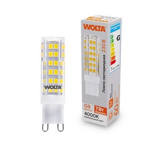 Изображение товара Светодиодная лампа 7Вт 4000K G9 Wolta WSTD-JCD-7W4KG9-C