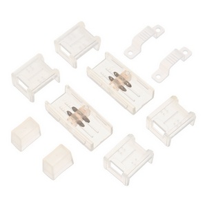 Изображение товара Комплект: соединитель-коннектор, фикс. клипса, заглушка Wolta WTB-WBT-SMD-220V-A для светодиодной ленты SMD 220В