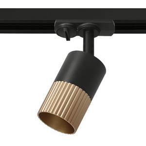 Изображение товара Трековый светильник однофазный Wolta WTL-GU10/18BG-1 под лампу GU10 Черный / золотой DUO