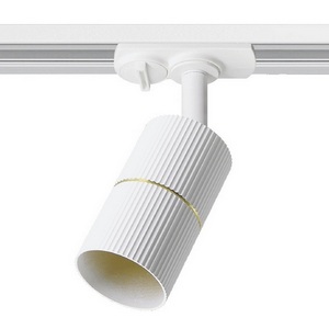 Изображение товара Трековый светильник однофазный Wolta WTL-GU10/18WG под лампу GU10 белый / золотой NIMB