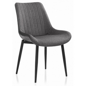 Изображение товара Стул с обивкой из ткани на металлокаркасе серый Seda