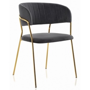 Изображение товара Стул на металлокаркасе Kamelia grey / gold
