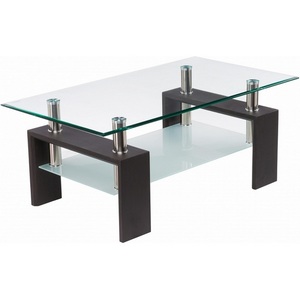 Изображение товара Журнальный столик с полкой CT1-052 wenge (прямоугольная столешница, 4 ножки)