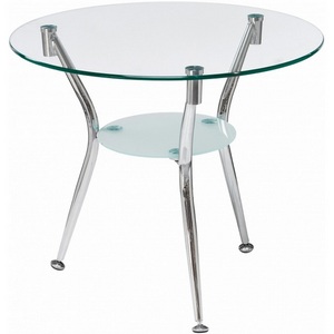 Изображение товара Журнальный столик с полкой Round (круглая столешница, 3 ножки)