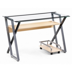 Изображение товара Компьютерный стол с полкой gray/ Gunar (прямоугольная столешница)