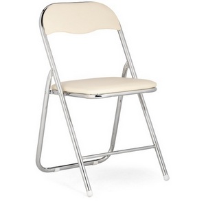 Изображение товара Стул на металлокаркасе Fold 1 складной beige / chrome