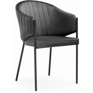 Изображение товара Стул на металлокаркасе Kortni dark grey / black