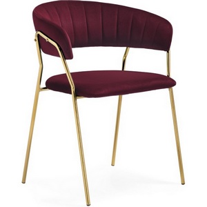 Изображение товара Стул на металлокаркасе Kamelia 1 wine red / gold