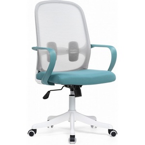 Изображение товара Компьютерное кресло - стул компьютерный с сетчатой спинкой с нагрузкой 100 кг Bust (Bust gray / blue / white)