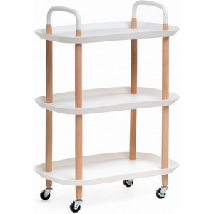 Изображение товара Журнальный стол с полкой Case 56х35х82 white (Пластик/Белый) (прямоугольная столешница, 4 ножки)