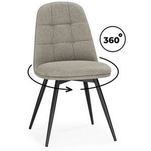 Изображение товара Обеденный стул Texas (Металл, Рогожка/Черный, Бежевый) арт.