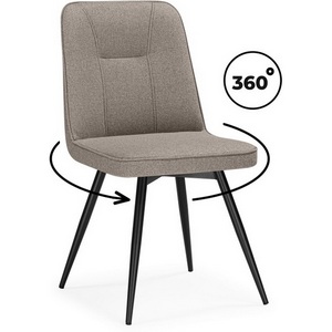 Изображение товара Стул с регулировкой высоты офисный Texas (металл, рогожка/черный)