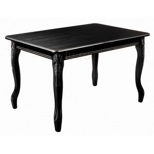 Изображение товара Стол вставка-бабочка с закругленными углами Каллисто патина серебро (прямоугольная столешница, 4 ножки)