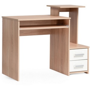 Изображение товара Компьютерный стол с ящиком и полкой Джаз-24 правый дуб сонома (прямоугольная столешница)